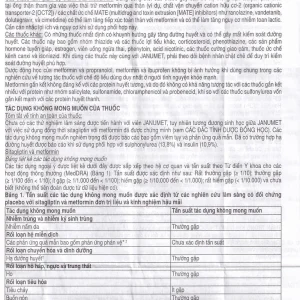Viên nén Janumet 50mg/850mg MSD điều trị đái tháo đường típ 2 (4 vỉ x 7 viên)