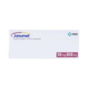 Viên nén Janumet 50mg/850mg MSD điều trị đái tháo đường típ 2 (4 vỉ x 7 viên)
