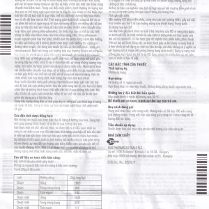 Thuốc Kaldyum 600mg Egis Pharma phòng ngừa, điều trị giảm kali huyết (50 viên)