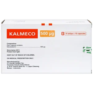 Viên nang Kalmeco 500µg Kalbe điều trị các bệnh thần kinh ngoại biên do thiếu hụt vitamin B12 (10 vỉ x 10 viên)