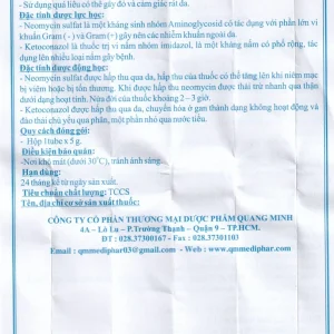 Kem bôi da Kedermfa QM. Mediphar điều trị nấm da chân, da đùi, da toàn thân, nấm móng, lang ben (5g)