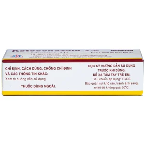 Kem bôi da Ketoconazole 2% Mekophar điều trị nấm ở da và niêm mạc (5g)