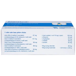 Thuốc Ketosteril Fresenius Kabi phòng ngừa và điều trị suy thận mạn (5 vỉ x 20 viên)