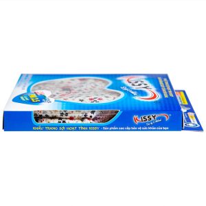 Khẩu trang sợi hoạt tính Kissy size M 3 lớp giúp lọc sạch không khí, ngăn bụi, khí ô nhiễm