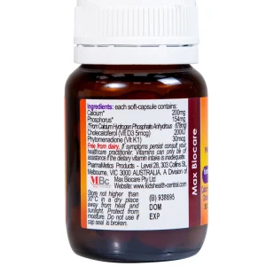 Viên nhai KiddieCal Catalent bổ sung canxi và vitamin D (30 viên)