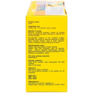 Men vi sinh Kidlac Cell Biotech giúp đường ruột khỏe mạnh, hấp thu tốt hơn (60 gói)
