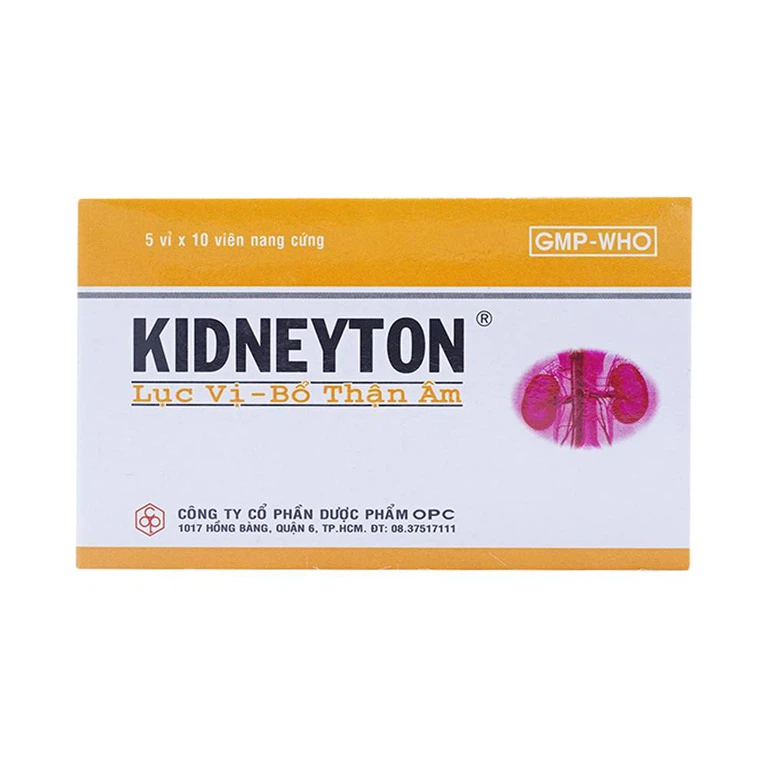 Thuốc Kidneyton OPC dùng cho người tinh huyết suy kém, thắt lưng đầu gối mỏi yếu (5 vỉ x 10 viên)