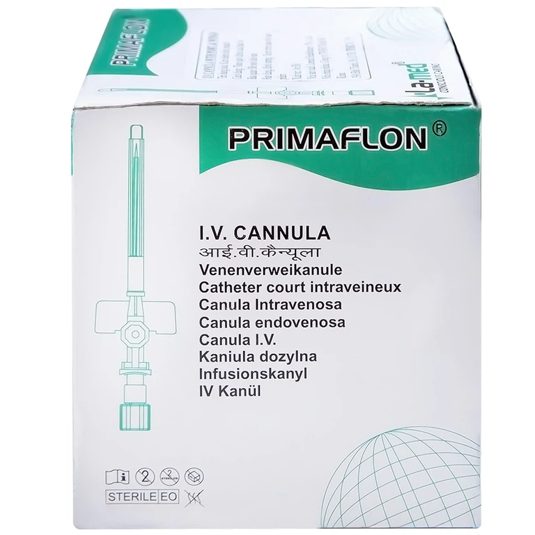 Kim tiêm tĩnh mạch 22g/25mm Primaflon Lamed hạn chế lệch vỡ vein khi dẫn truyền dịch (100 cây)