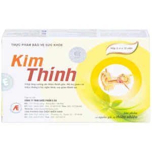 Viên uống Kim Thính Á Âu hỗ trợ tăng cường sức khỏe thính giác (3 vỉ x 10 viên)