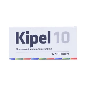 Viên nén Kipel 10 MEGA We Care phòng và điều trị hen phế quản mạn tính, co thắt phế quản (3 vỉ x 10 viên)