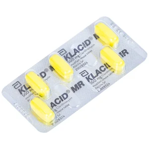 Viên nén Klacid MR 500mg Abbott điều trị nhiễm trùng đường hô hấp (1 vỉ x 5 viên)