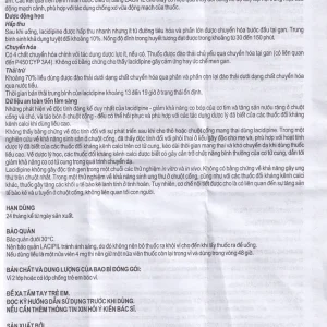 Viên nén Lacipil 2mg GSK điều trị tăng huyết áp (4 vỉ x 7 viên)