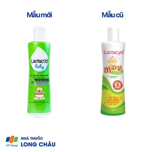 Sữa tắm gội hàng ngày Body And Hair Wash Lactacyd Baby Extra Milky sạch dịu nhẹ, dưỡng ẩm vượt trội (250ml)