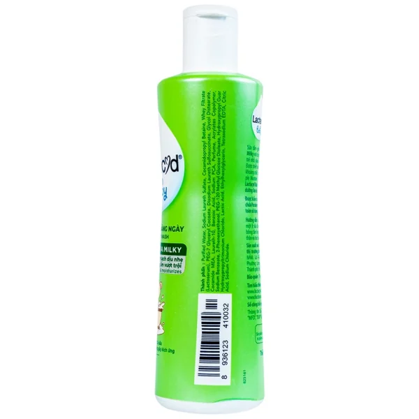 Sữa tắm gội hàng ngày Body And Hair Wash Lactacyd Baby Extra Milky sạch dịu nhẹ, dưỡng ẩm vượt trội (250ml)