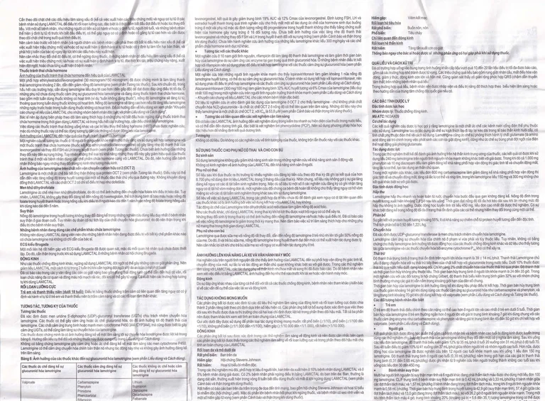 Viên nén Lamictal 25mg GSK điều trị động kinh và phòng ngừa bệnh rối loạn lưỡng cực (3 vỉ x 10 viên)