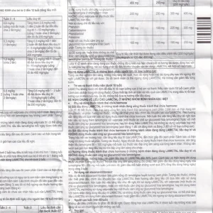 Viên nén Lamictal 50mg GSK điều trị động kinh và phòng ngừa bệnh rối loạn lưỡng cực (3 vỉ x 10 viên)