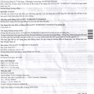 Viên nang Legalon 70 Madaus điều trị bệnh gan, nhiễm độc gan (10 vỉ x 10 viên)