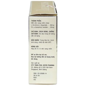 Viên nang mềm Lepatis Phil Inter hỗ trợ điều trị rối loạn chức năng gan (20 vỉ x 5 viên)