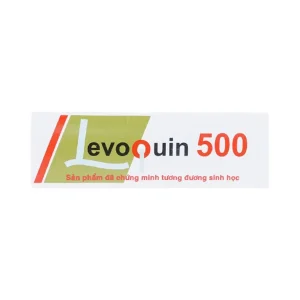 Thuốc Levoquin 500 Pymepharco điều trị các chứng nhiễm trùng (2 vỉ x 4 viên)