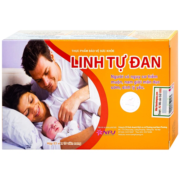 Viên uống Linh Tự Đan Hồng Bàng giúp tăng cường sinh lý nam, hỗ trợ giảm nguy cơ mãn dục nam (3 vỉ x 10 viên)