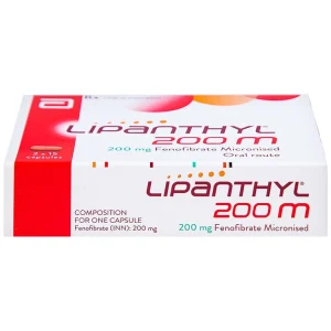 Viên nang cứng Lipanthyl 200mg Abbott bổ sung chế độ ăn kiêng trong điều trị tăng triglyceride (2 vỉ x 15 viên)