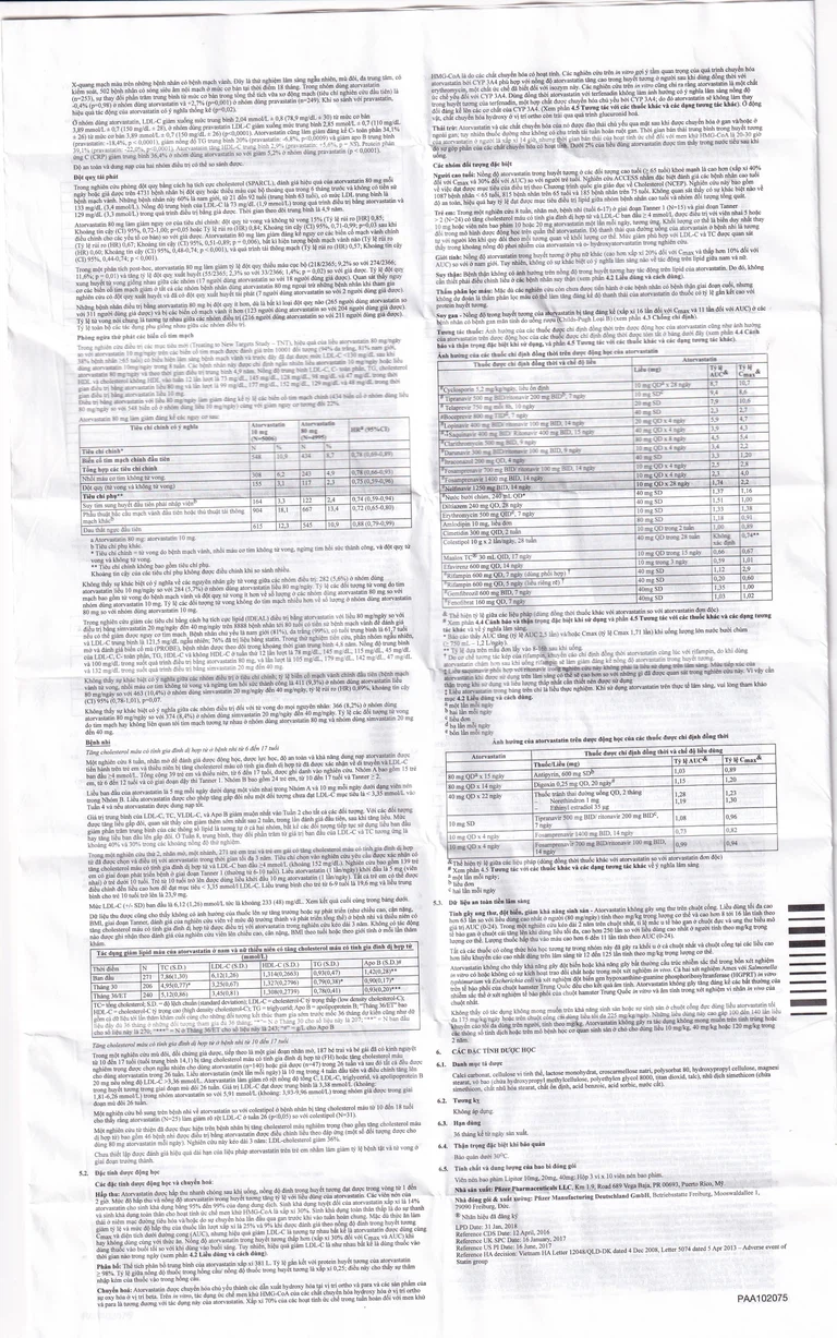 Thuốc Lipitor 10mg Pfizer điều trị tăng cholesterol toàn phần (3 vỉ x 10 viên)