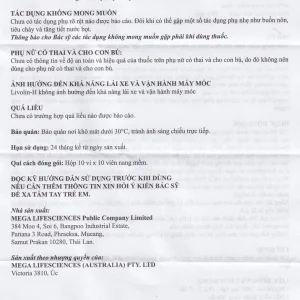 Viên nang mềm Livolin-H 300mg MEGA We care cải thiện bệnh gan, chán ăn, đau hạ sườn phải (10 vỉ x 10 viên)