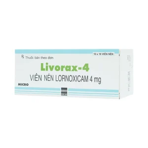 Viên nén Livorax-4 Micro giảm đau và chống viêm xương khớp (10 vỉ x 10 viên)