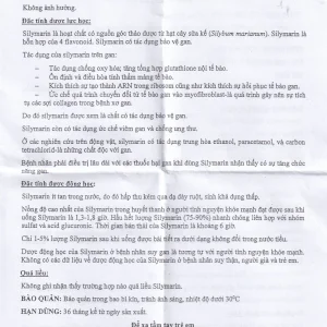 Viên nang cứng Livosil 140mg aconitum hỗ trợ điều trị viêm gan mạn tính, xơ gan (8 vỉ x 15 viên)