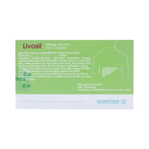 Viên nang cứng Livosil 140mg aconitum hỗ trợ điều trị viêm gan mạn tính, xơ gan (8 vỉ x 15 viên)