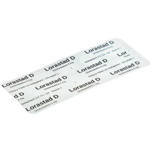 Viên nén Lorastad D 5mg Stella giảm viêm mũi dị ứng, mày đay (3 vỉ x 10 viên)