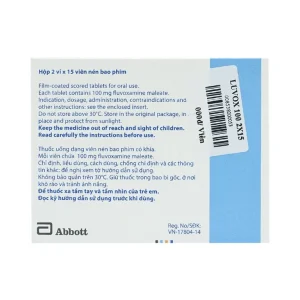 Viên nén Luvox 100mg Abbott điều trị trầm cảm, rối loạn trầm cảm (2 vỉ x 15 viên)