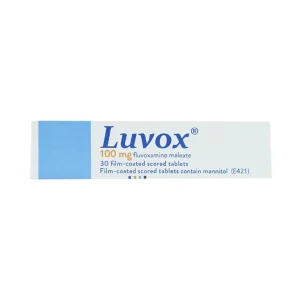 Viên nén Luvox 100mg Abbott điều trị trầm cảm, rối loạn trầm cảm (2 vỉ x 15 viên)