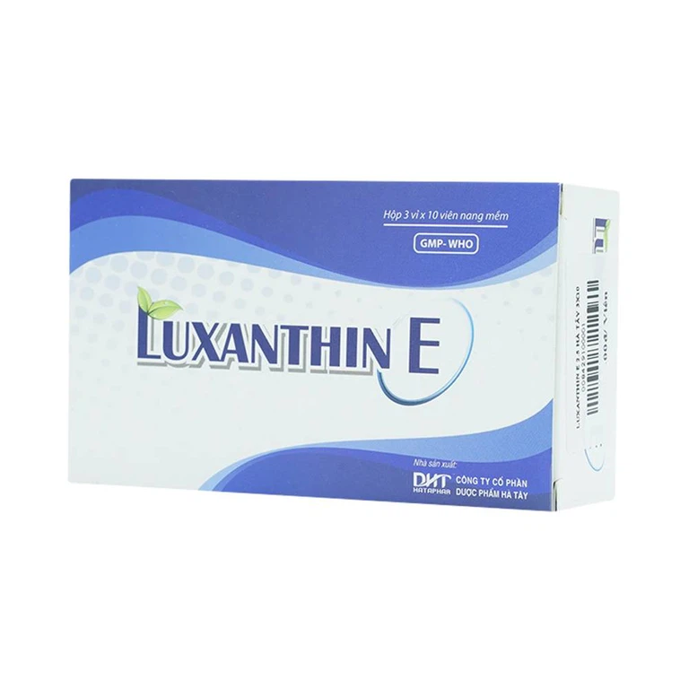 Thuốc Luxathin-E hỗ trợ điều trị bệnh lý về mắt, khô mắt, nhìn mờ, cải thiện thị lực (3 vỉ x 10 viên)