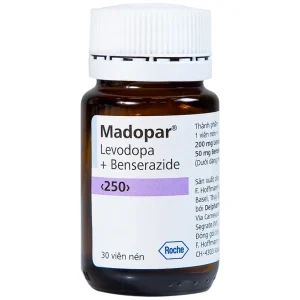Viên nén Madopar Levodopa And Benserazide 250 Roche điều trị bệnh Parkinson vô căn (30 viên)