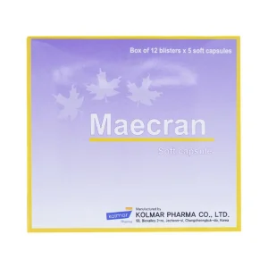 Viên nang mềm Maecran Kolmar Pharma chống lão hóa, cung cấp vitamin (12 vỉ x 5 viên)