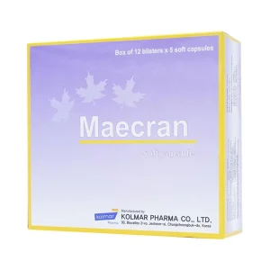 Viên nang mềm Maecran Kolmar Pharma chống lão hóa, cung cấp vitamin (12 vỉ x 5 viên)