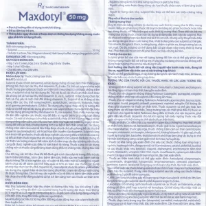Viên nang cứng Maxdotyl 50mg Domesco điều trị chứng lo âu ở người lớn (2 vỉ x 15 viên)