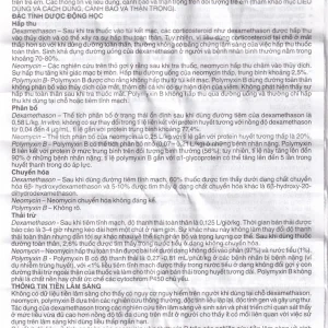 Thuốc mỡ tra mắt Maxitrol điều trị ngắn hạn các tình trạng đáp ứng với corticoid ở mắt (3,5g)