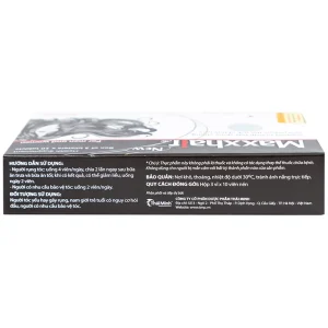 Viên uống Maxxhair New Thái Minh hỗ trợ tóc mọc chắc khỏe và giảm nguy cơ rụng tóc (3 vỉ x 10 viên)