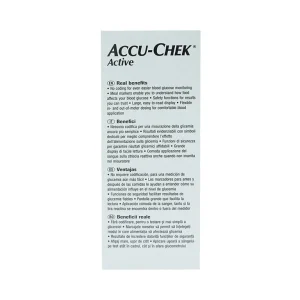 Máy đo đường huyết cầm tay Accu-Chek Active giúp kiểm tra lượng đường trong máu chính xác, nhanh chóng
