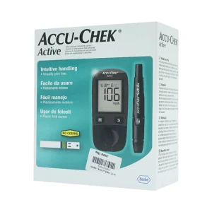 Máy đo đường huyết cầm tay Accu-Chek Active giúp kiểm tra lượng đường trong máu chính xác, nhanh chóng