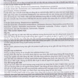 Thuốc Mecefix-B.E 200mg Merap điều trị nhiễm khuẩn đường tiết niệu, viêm tai giữa (2 vỉ x 10 viên)