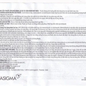 Viên đặt âm đạo Meclon Doppel Pharma điều trị viêm cổ tử cung, âm đạo (2 vỉ x 5 viên)