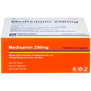 Thuốc Medisamin 250mg Mediplantex điều trị tình trạng chảy máu (10 vỉ x 10 viên)