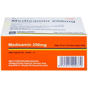 Thuốc Medisamin 250mg Mediplantex điều trị tình trạng chảy máu (10 vỉ x 10 viên)