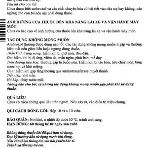 Viên nén Medovent 30mg Medochemie điều trị bệnh phế quản phổi cấp, mạn tính (10 vỉ x 10 viên)