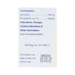 Viên nén Meko INH 150 Mekophar phòng và điều trị lao phổi (100 viên)