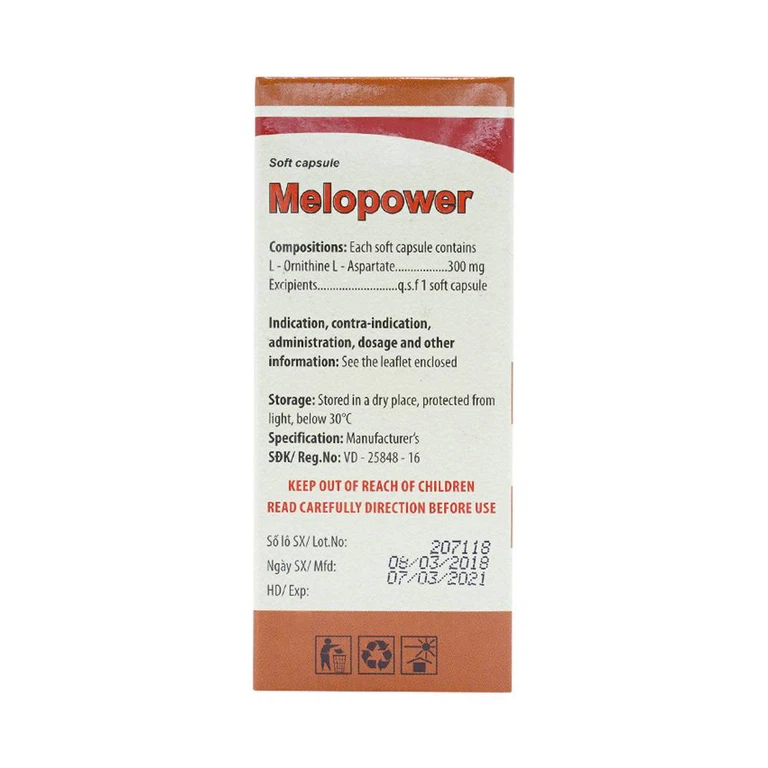Viên nang mềm Melopower 300mg Mediplantex điều trị bệnh gan (12 vỉ x 5 viên)