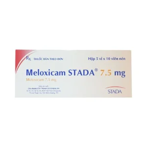 Thuốc Meloxicam Stada 7.5mg giảm đau nhóm NSAIDs (5 vỉ x 10 viên)